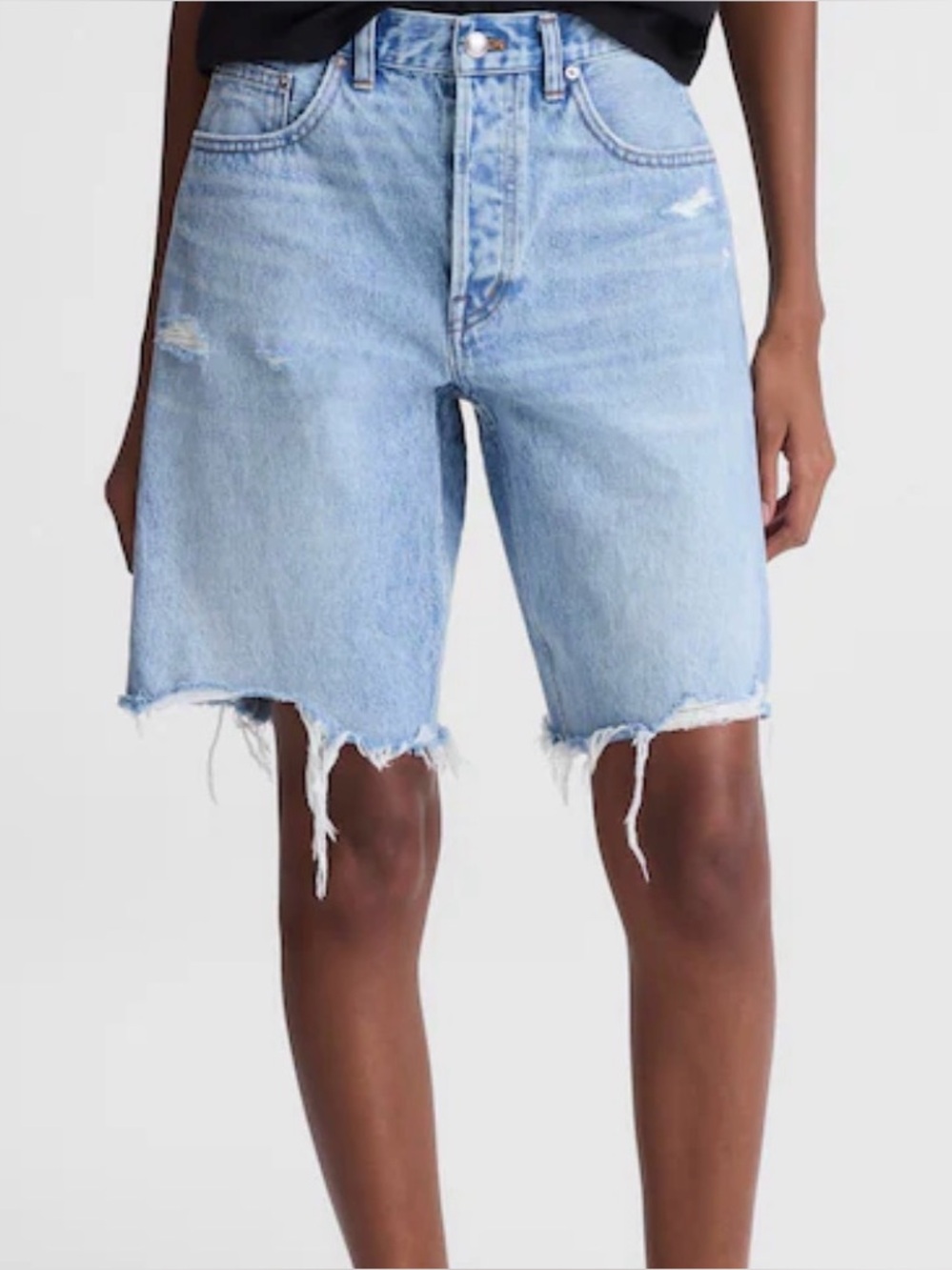 Madewell Essex Long Baggy Short in Londe Wash